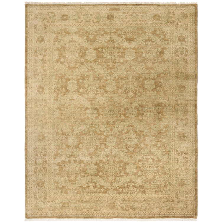 Safavieh Handmade HandKnotted Wool Beige Rug Wayfair